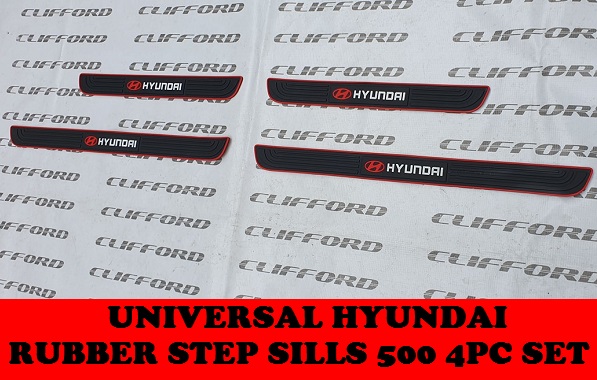 UNIVERSAL HYUNDAI RUBBER STEP SILLS ON ACCENT